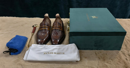Jackob Martin Baron Croc Luxe Loafers