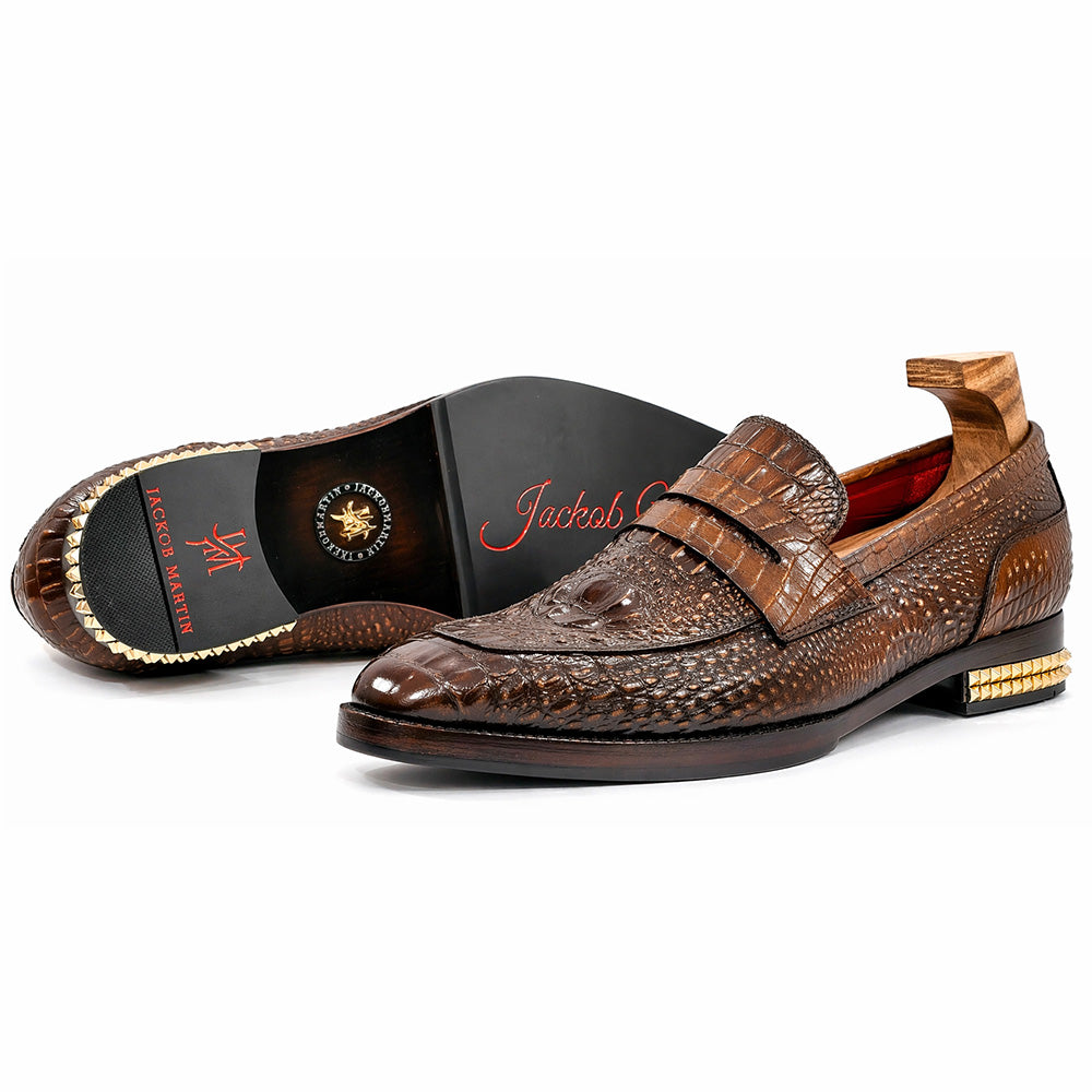 Jackob Martin Baron Croc Luxe Loafers