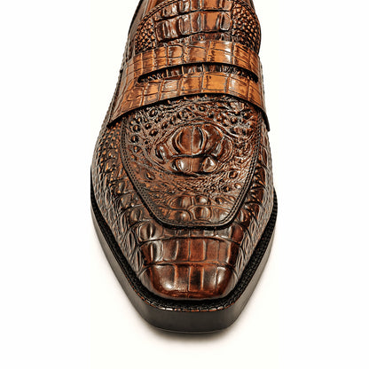 Jackob Martin Baron Croc Luxe Loafers