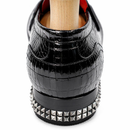 Jackob Martin Baron Croc Luxe Loafers