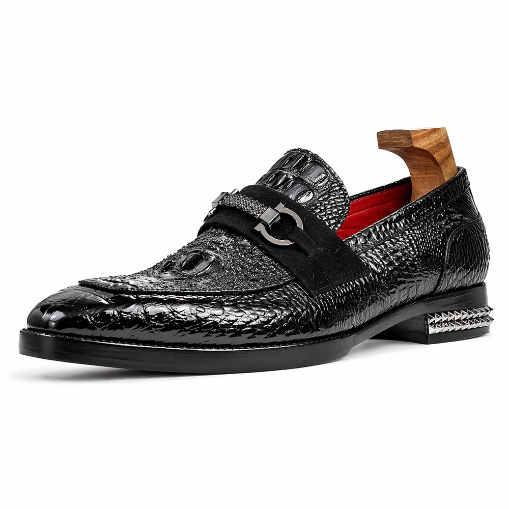 Jackob Martin Baron Croc Luxe Loafers